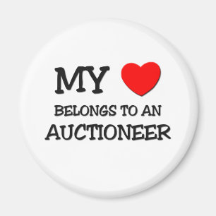 My Heart Belongs To An AUCTIONEER Magnet