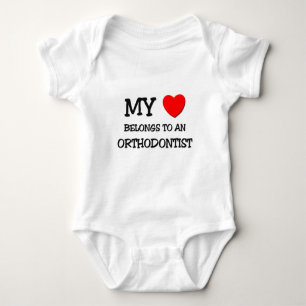 My Heart Belongs To An ORTHODONTIST Baby Bodysuit
