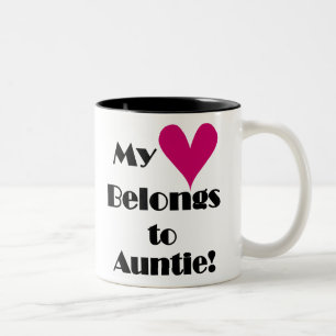 My Heart Belongs to Auntie Two-Tone Coffee Mug