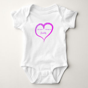 My Heart Belongs to Daddy Customizable  Baby Bodys Bodysuit