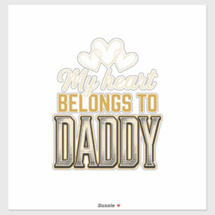 My Heart Belongs to Daddy Vintage Typography Shirt