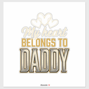 My Heart Belongs to Daddy Vintage Typography Shirt