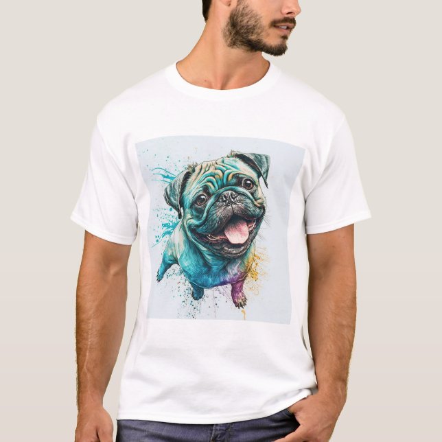 My Heart Belongs To Dog Lover Pet Photo T-Shirt (Front)
