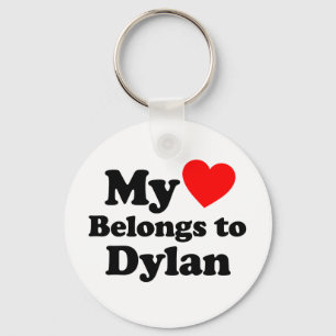 My Heart Belongs to Dylan Keychain