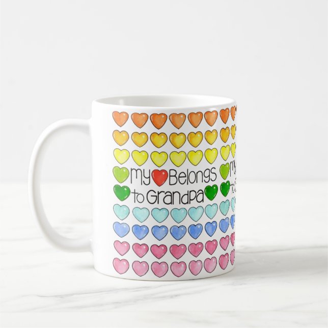 My Heart Belongs To Grandpa Mug (Left)