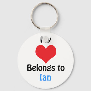 My heart Belongs to Ian Keychain