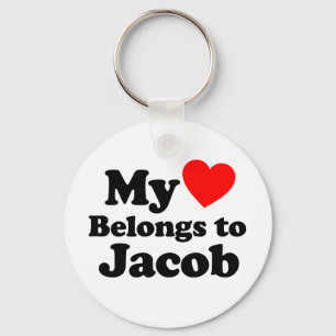 My Heart Belongs to Jacob Keychain