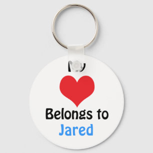 My Heart Belongs to Jared Keychain