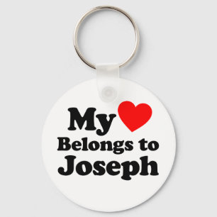My Heart Belongs to Joseph Keychain