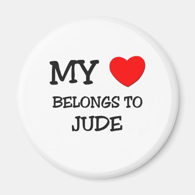 My Heart Belongs to Jude Magnet (Front)