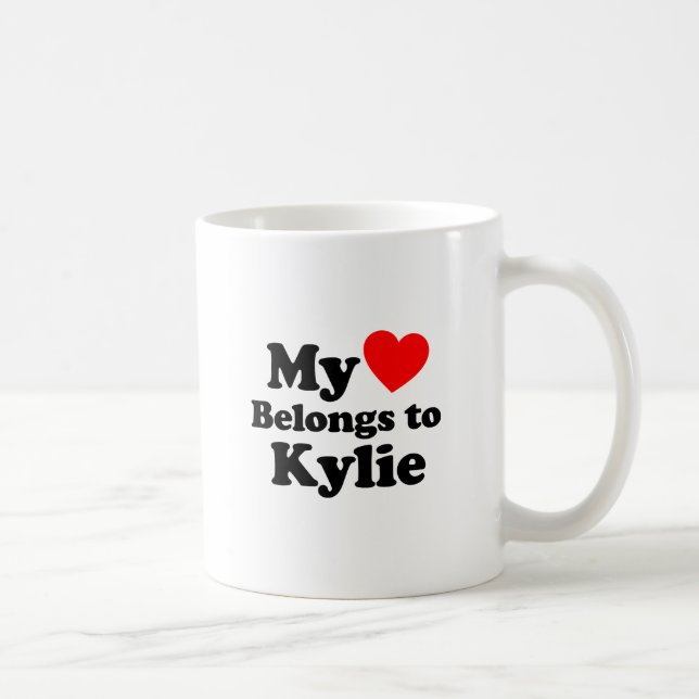 My Heart Belongs to Kylie Coffee Mug (Right)