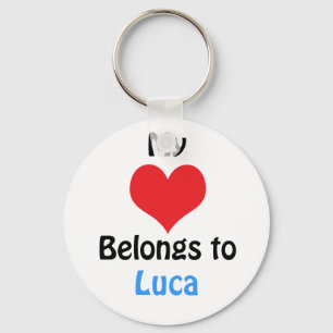 My heart Belongs to Luca Keychain