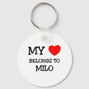 My Heart Belongs to Milo Keychain
