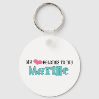 My heart belongs to my marine keychain