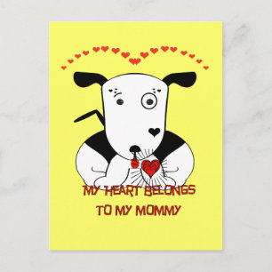 My Heart Belongs to My Mommy Postcard
