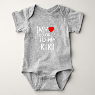 My heart belongs to my NAME Baby Bodysuit