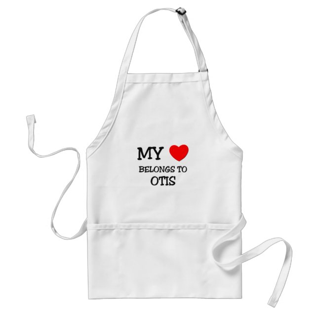 My Heart Belongs to Otis Standard Apron (Front)