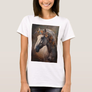 My Heart Belongs To Personalized Natural Horse  T-Shirt