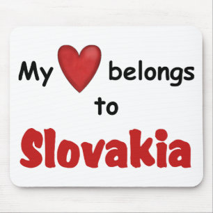 My Heart Belongs to Slovakia Mouse Pad