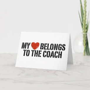 My Heart Belongs To The Coach Holiday Card