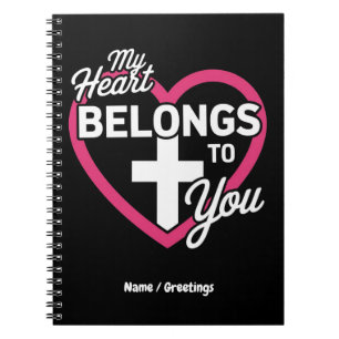 My Heart Belongs To You Cute Gift for Couples Notebook