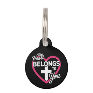 My Heart Belongs To You Cute Gift for Couples Pet Tag