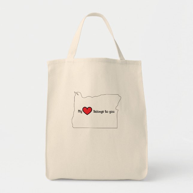 My Heart belongs to you Oregon canvas bag (Front)