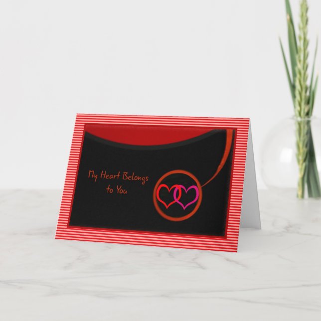 My Heart Belongs to You Valentines Card (Front)