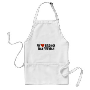 My Heart Fireman Standard Apron
