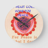 "My Heart Goes Home for Peace" Art Print