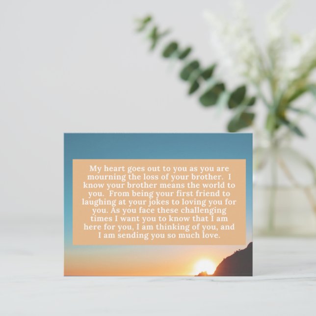 My Heart Goes Out To You Postcard (Standing Front)