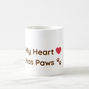 My Heart Has Paws Pet Lover Coffee Mug