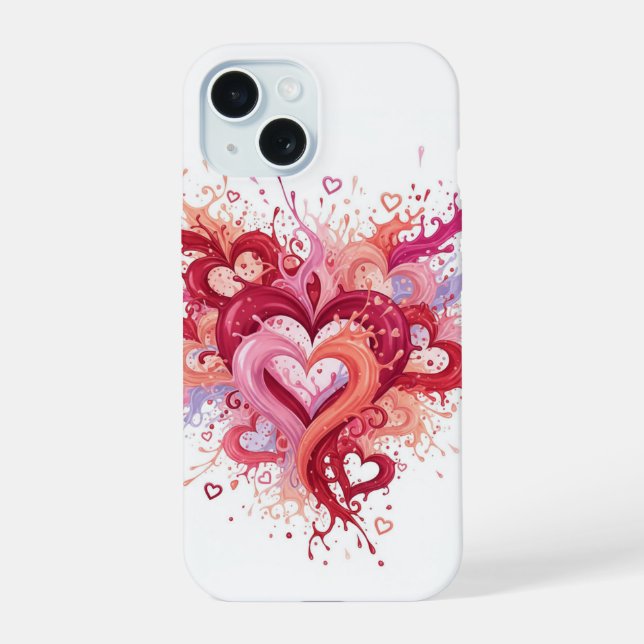 My heart  iPhone 15 case (Back)