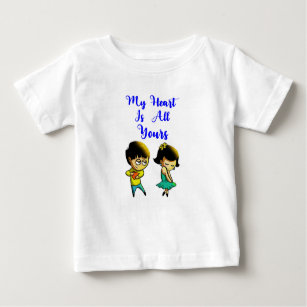 My Heart Is All Yours Bestie Couple love Valentine Baby T-Shirt