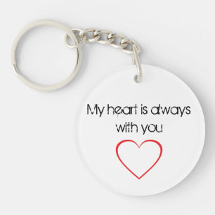 My Heart is Always With You Key Chain