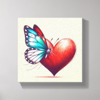 My Heart Is Fluttering Canvas Print