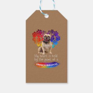 My Heart Is Held By The Paws Of A French Bulldog Gift Tags