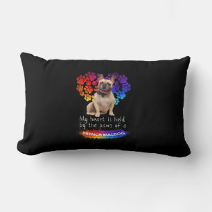 My Heart Is Held By The Paws Of A French Bulldog Lumbar Pillow