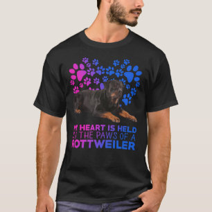 My Heart Is Held By The Paws Of A Rottweiler T-Shirt