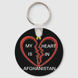 My heart is in Afghanistan Keychain