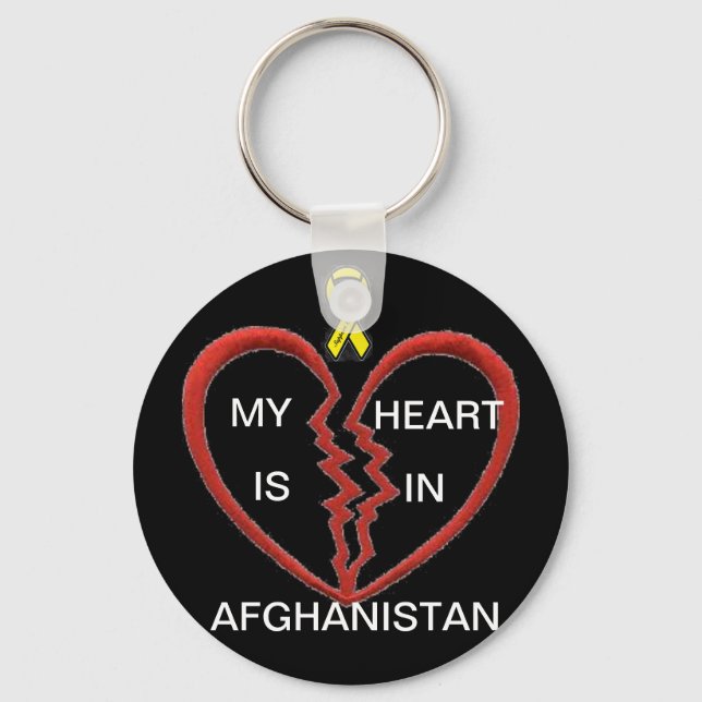 My heart is in Afghanistan Keychain (Front)