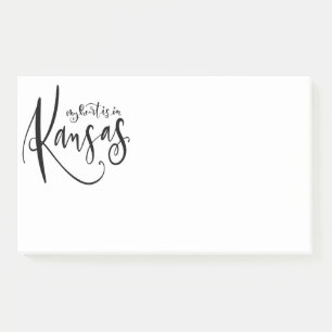 My Heart is in Kansas Jumbo Post It Notes