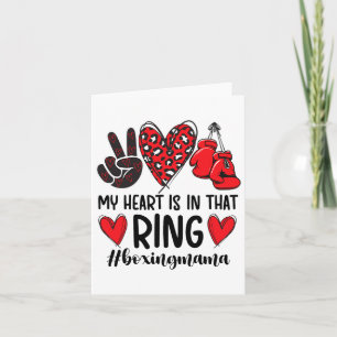 My Heart Is In That Ring Boxing Mama Boxing Mom  Card