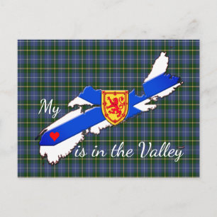 My Heart is in the valley Nova Scotia post card