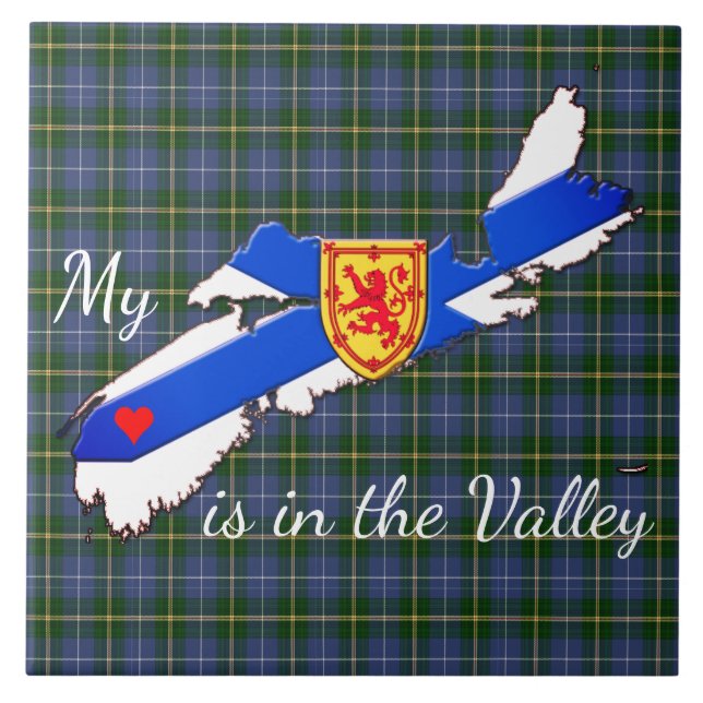My Heart is in the valley Nova Scotia tile (Front)