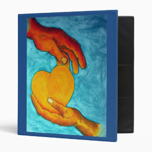 My heart is in your hands ~ Original Painting Binder
