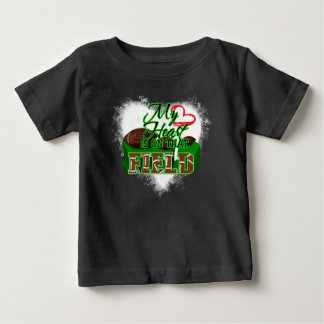 My Heart Is On That Field Football, Football Gift Baby T-Shirt
