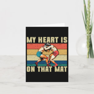 My Heart Is On That Mat Wrestling Mom 1 Card