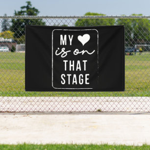 My Heart Is On That Stage Dance Mom Vintage Retro Banner