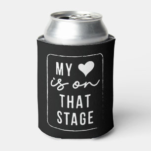 My Heart Is On That Stage Dance Mom Vintage Retro Can Cooler